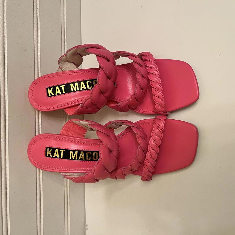 Women’s NWOB Kat Maconie Rika Peony High Heel Leather Mule Size 6
